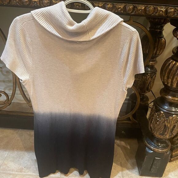 Sexy Short Sleeve Ribbed Cowl Neck Light Sweater - Picture 15 of 16